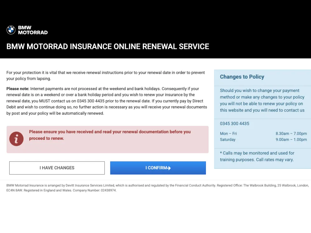 BMW Insurance Payment Portal